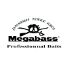 Autocollant Megabass Med Contour Blanc