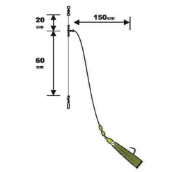 Bas De Ligne Sunset Surfcasting Rs Competition Special Gros Poisson - Fluoro + Octopus