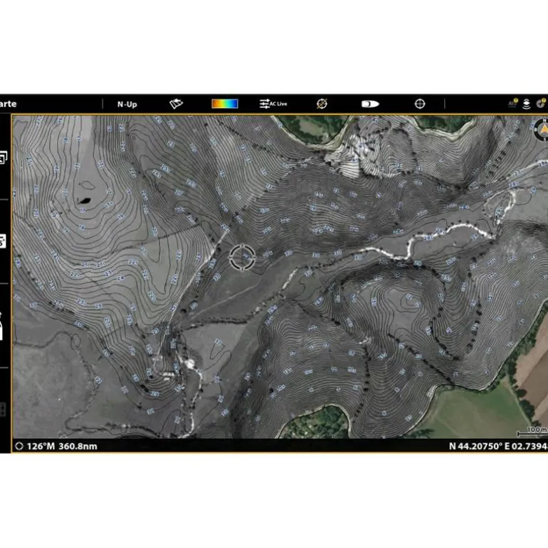 Carte Détaillée Humminbird Lakemaster V2 Premium Des Principaux Lacs Français