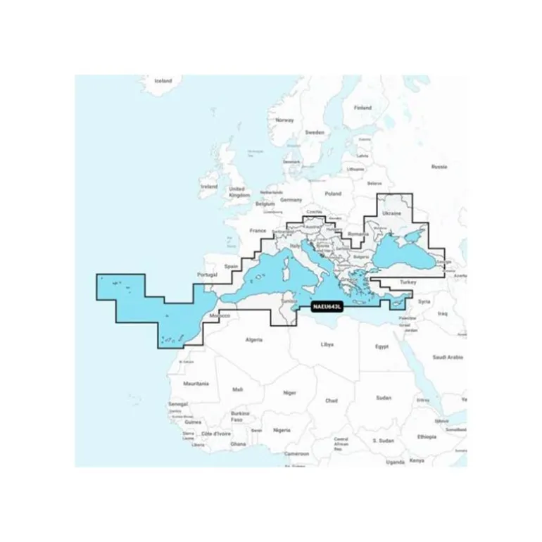 Carte Navionics Platinium+ Large Sd Mediterranee Et Mer Noir