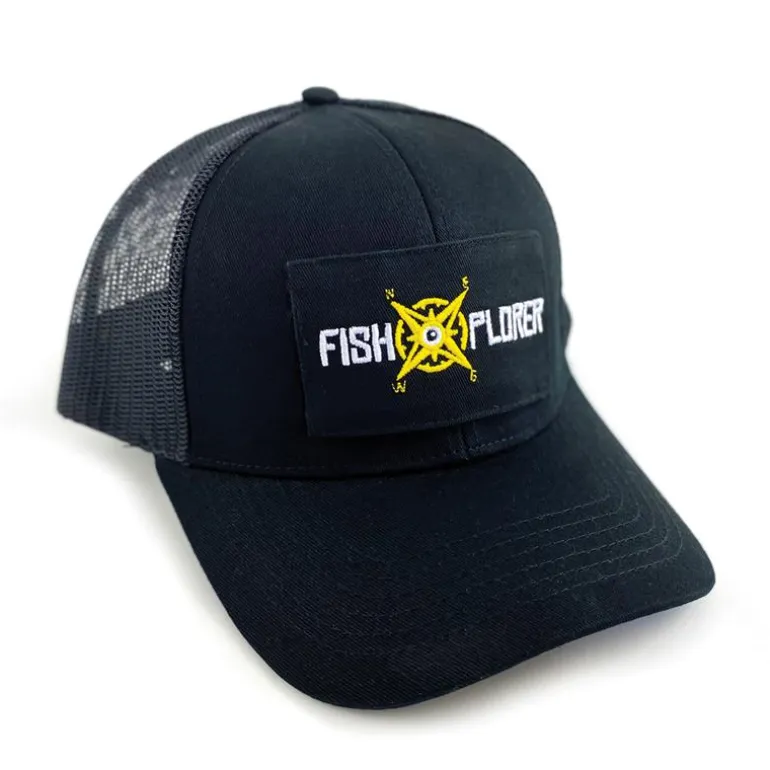 Casquette Homme À Scratch Fishxplorer Trucker - Noir