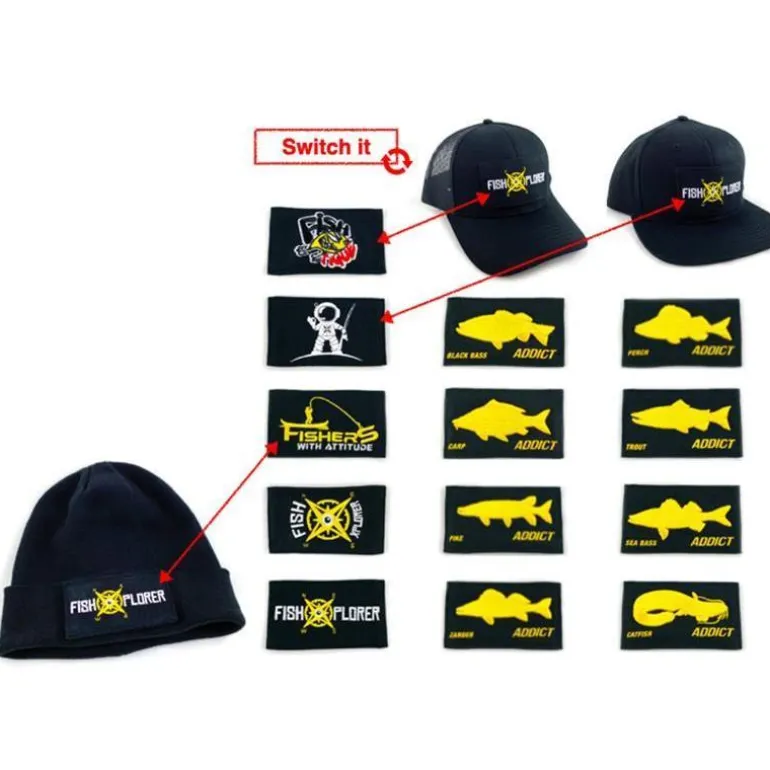 Casquette Homme À Scratch Fishxplorer Trucker - Noir