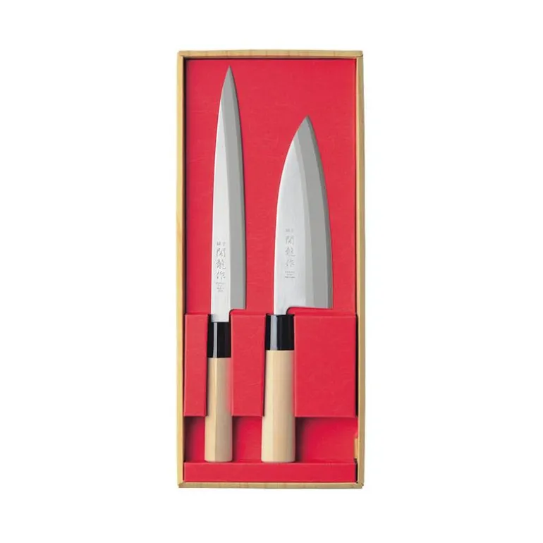 Coffret De Couteaux Sekiryu Sashimi Et Deba
