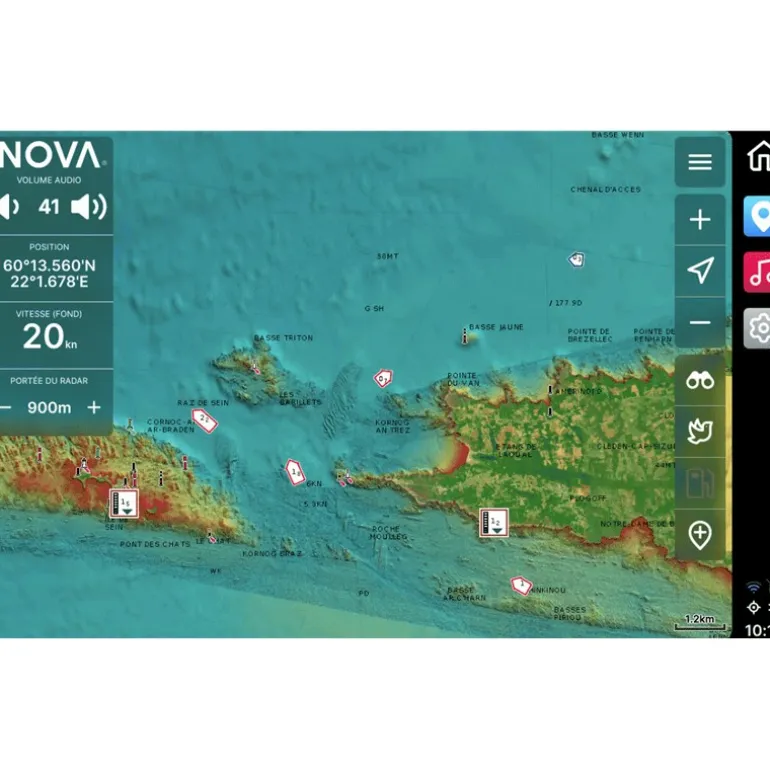 Écran Gps Multifonction 16” Nova À Encastrer