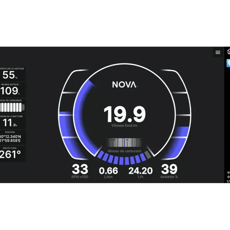 Écran Gps Multifonction 24” Nova À Encastrer