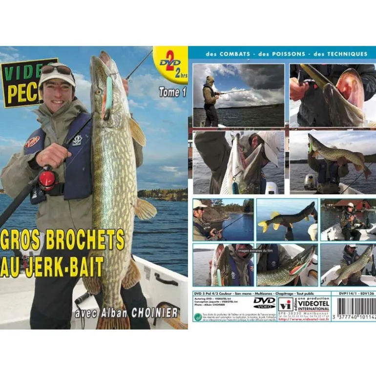 Dvd - Gros Brochets Au Jerk-Bait (2 Dvd) Avec Alban Choinier - Peche Des Carnassiers - Video Peche