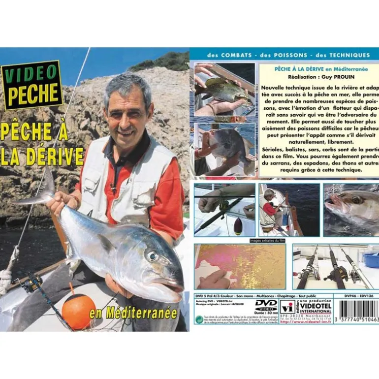 Dvd - Peche À La Derive En Mediterranee - Peche En Mer - Video Peche