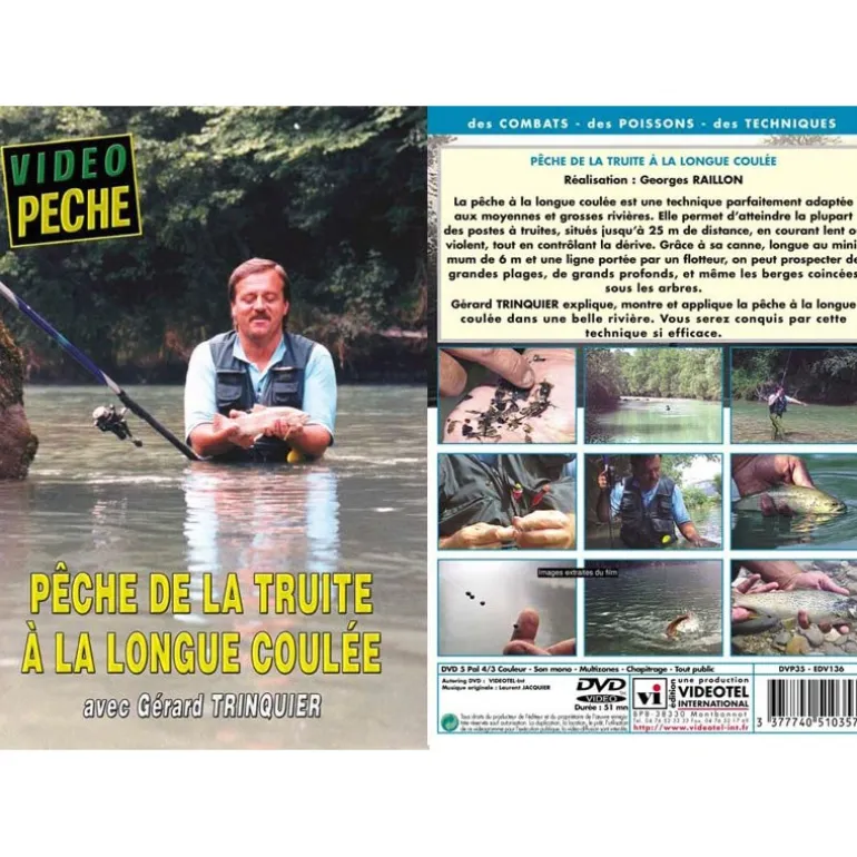 Dvd - Peche De La Truite À La Longue Coulee Avec Gerard Trinquier