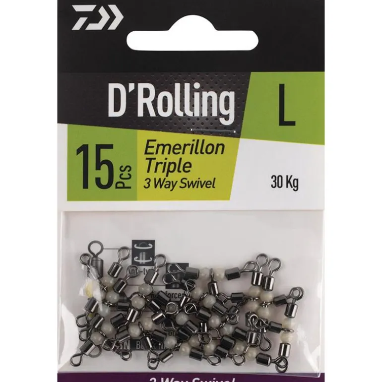 Emerillon Daiwa Baril Triple Phospho 3-Way Swivel