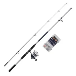 Ensemble Télescopique Shakespeare Salt Seabass Searcher Combo Set
