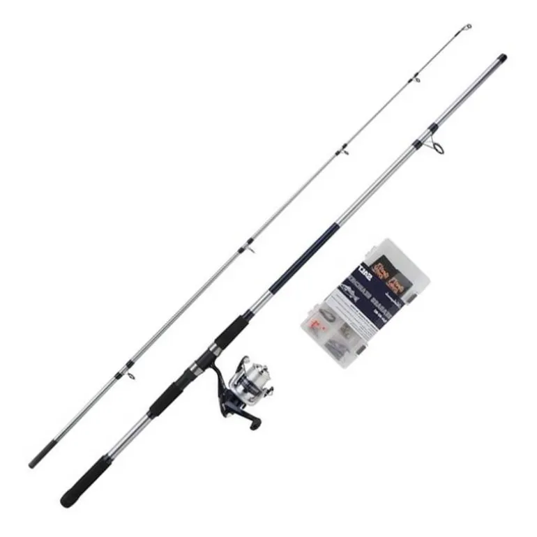 Ensemble Télescopique Shakespeare Salt Seabass Searcher Combo Set