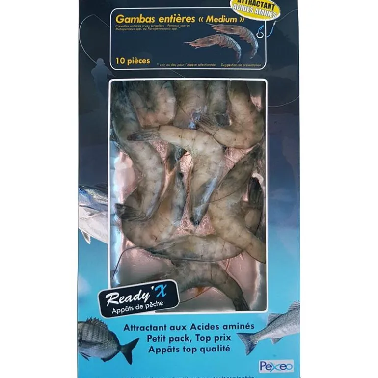 Gambas Entières Surgelées Pexeo Medium Ready'x
