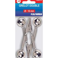Grelot Double Flashmer Pince Crocodile