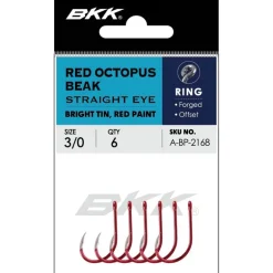 Hameçon Simple Bkk Red Octopus Beak Straight