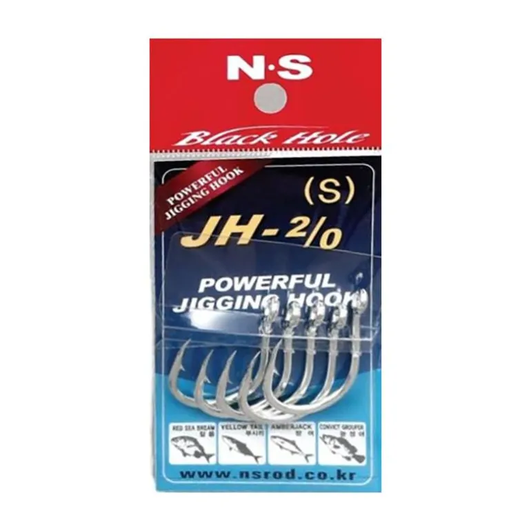 Hameçon Simple N.S Black Hole Powerful Jiging Hook