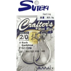 Hameçon Simple Yamai Suteki Crafter's With Ring - Par 2