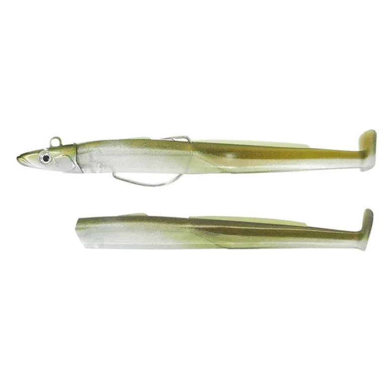 Kit Leurre Souple Arme Fiiish Combo Black Eel 200 + Tete Plombee Shore