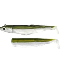 Kit Leurre Souple Arme Fiiish Combo Black Minnow 160 + Tete Plombee Off Shore