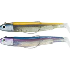 Kit Leurre Souple Arme Fiiish Double Combo Black Minnow 120 + Tete Plombee Off Shore