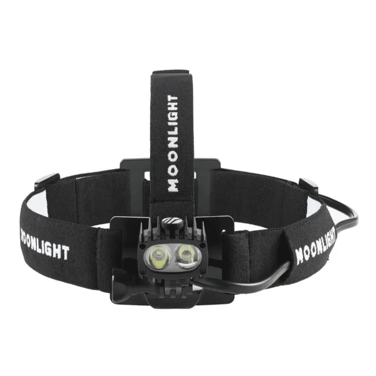 Lampe Frontale Moonlight Bright As Day 800 Ultra Pack Avec Une Batterie Supplémentaire