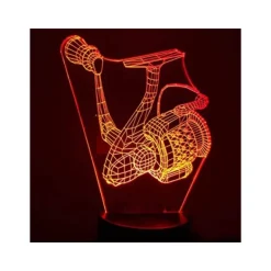 Lampe Kisskiss Metal 3D Led Illusion - Moulinet Spinning