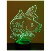 Lampe Kisskiss Metal 3D Led Illusion - Carpe
