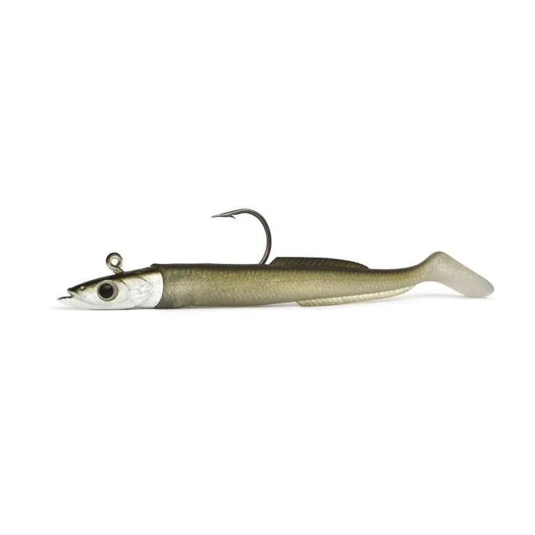 Leurre Souple Armé Hyperlastics Sandyll 4.5' Natural Jighead - 12.4Cm