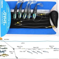 Ligne De Traine Bateau Flashmer Shad