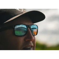 Lunettes Polarisantes Fox Rage Transparent Black Brown Lens Mirror Blue Eyewear