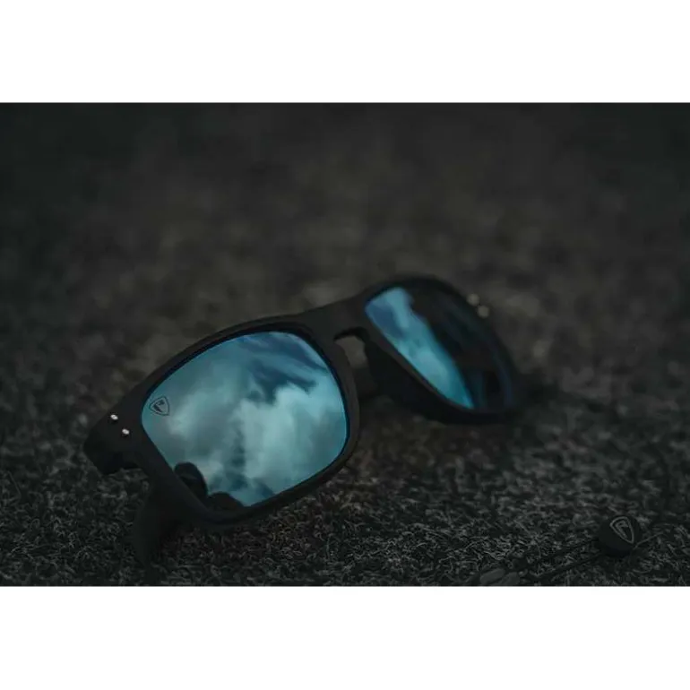 Lunettes Polarisantes Fox Rage Transparent Black Brown Lens Mirror Blue Eyewear