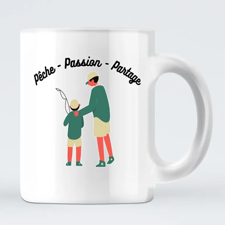 Mug Pêche Passion Partage