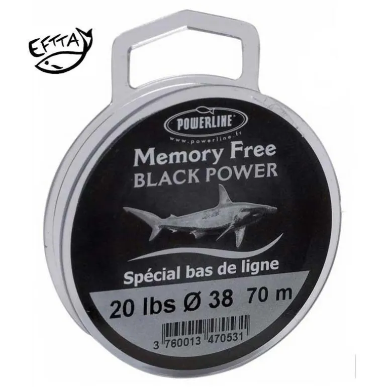 Nylon A Bas De Ligne Powerline Memory Free Black Power