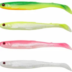 Pack Leurre Souple Savage Gear Slender Scoop Shad Mix - Par 4