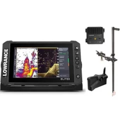 Pack Lowrance Elite Fs9 Active Imaging + Sonde Active Target 2 + Perche De Sonde Amovible 360° Pike’N Bass