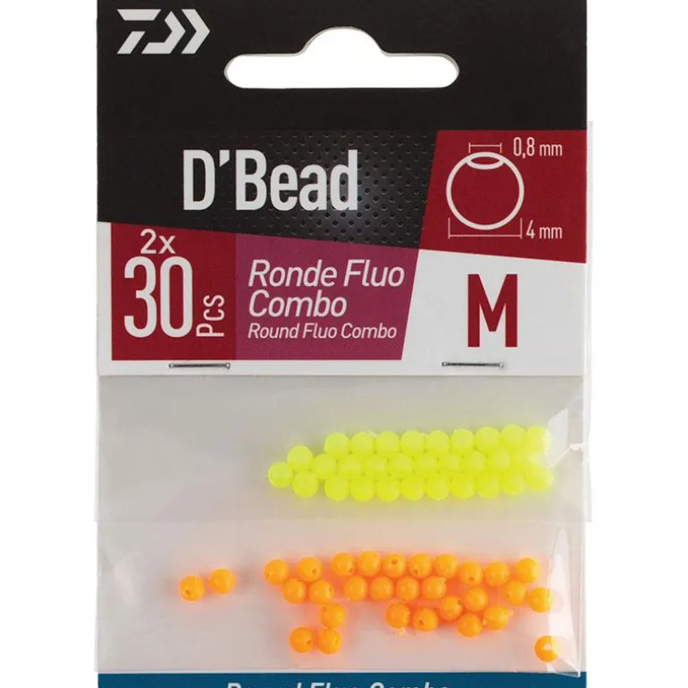 Perle Daiwa D'bead Round Fluo