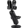 Support Horizontal Ram Mounts Pour Lowrance Hook²-4 Et Reveal 5 Boule C