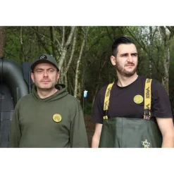 Sweat À Capuche Pêche Personnalisable Sur Vos Traces - Noir