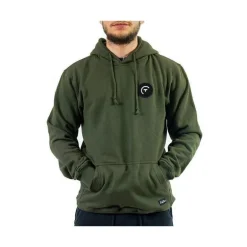 Sweat À Capuche Pêche Personnalisable Sur Vos Traces - Kaki