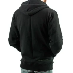 Sweat À Capuche Zippé Pêche Personnalisable Sur Vos Traces - Noir