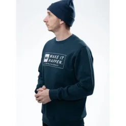 Sweat Homme Nash Make It Happen Coordinates Jumper - Navy