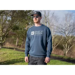 Sweat Homme Nash Make It Happen Coordinates Jumper - Navy