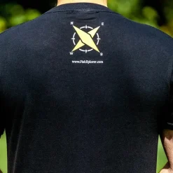 Tee Shirt Manches Courtes Homme Fishxplorer Fisher With Attitude - Noir