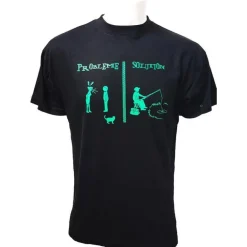 Tee Shirt Manches Courtes Homme Bartavel Probleme Peche - Noir