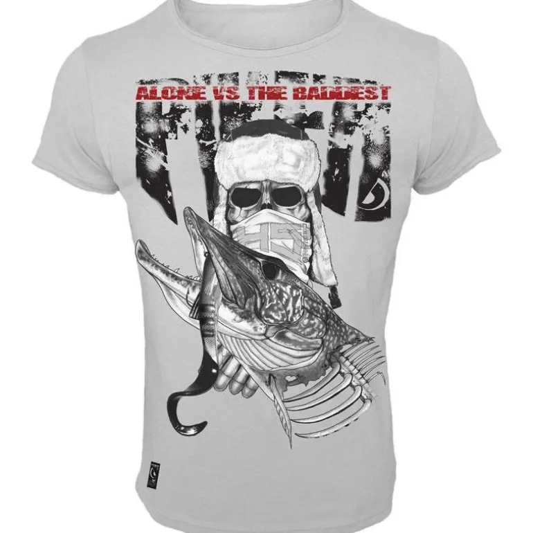 Tee Shirt Manches Courtes Homme Hot Spot Design Piker - Gris