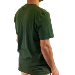 Tee Shirt Pêche Personnalisable Sur Vos Traces - Kaki