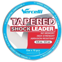 Tete De Ligne Vercelli Tapered Shock Leader Transparent 15M X 10