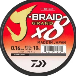 Tresse Daiwa J-Braid Grand X8 Gris - 135M