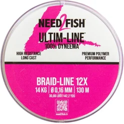 Tresse Need2fish Ultime Line 12 Brins - Multicolor - 130M