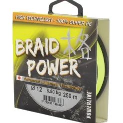 Tresse Powerline Braid Power - Jaune - 250M