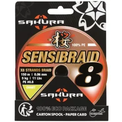 Tresse Sakura Sensibraid 8X Chartreuse - 150M